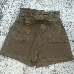 Aqua high rise shorts